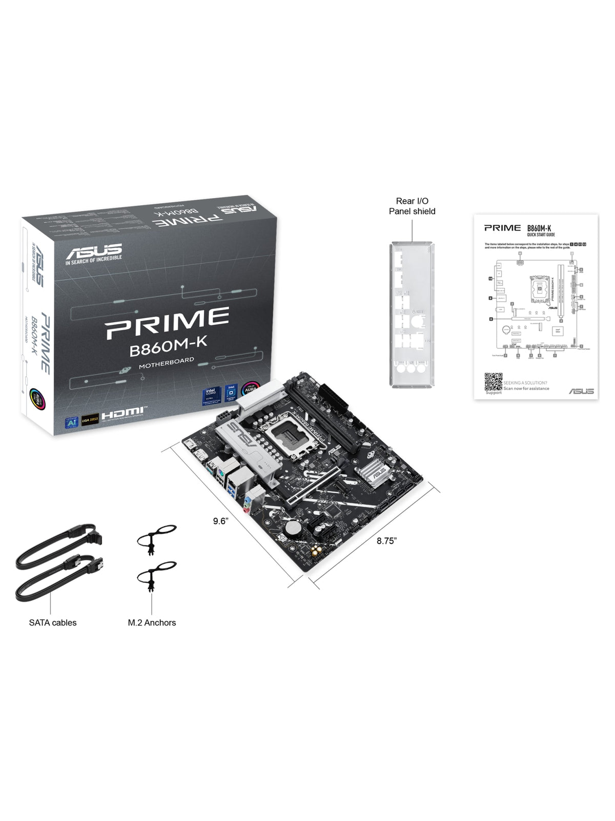 ASUS PRIME B860M-K M-ATX DDR5 Motherboard - view 6