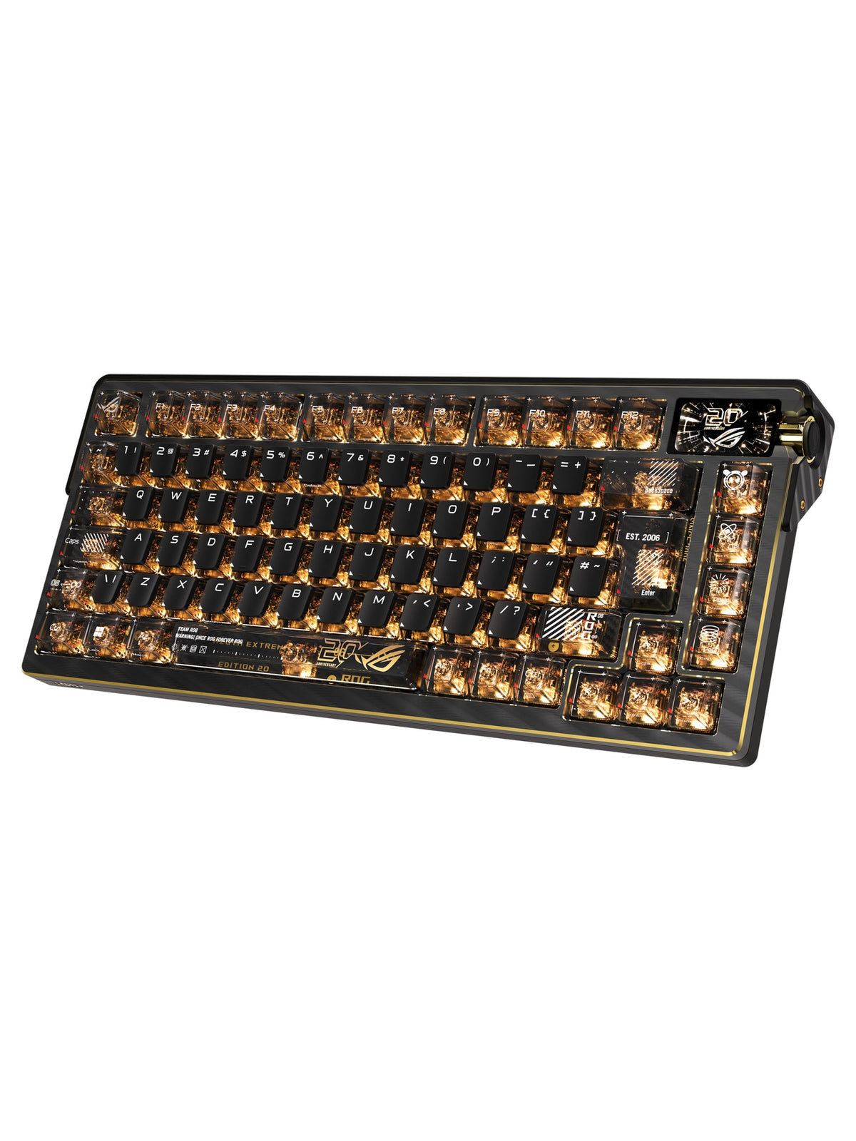 ASUS ROG Azoth Extreme Edition 20 Wireless 75% Gaming Keyboard, OLED, Tri-Mode - view 4