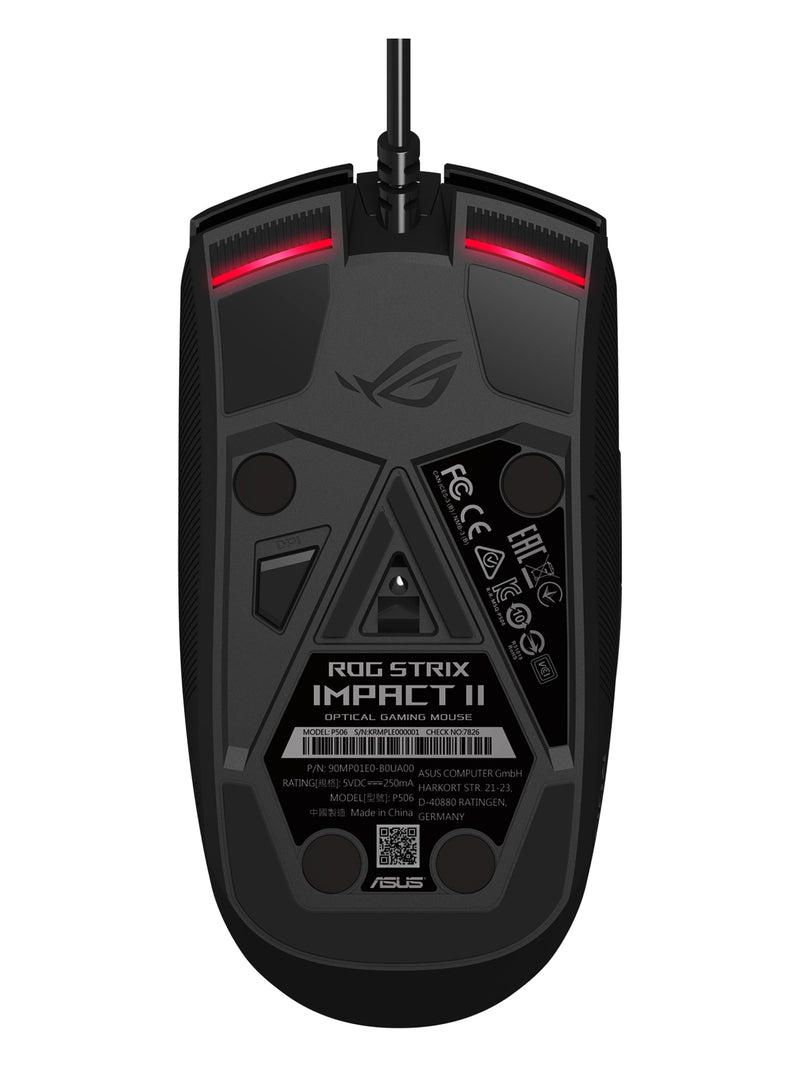 ASUS ROG Strix Impact II Wired Gaming Mouse, 6200 DPI, Ambidextrous, RGB - view 8