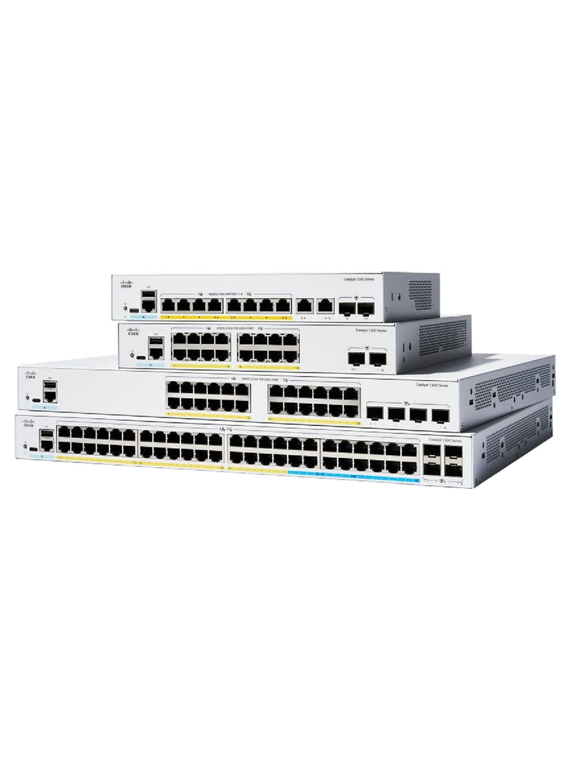 Cisco Catalyst 1300-24P-4G Managed PoE+ Switch (C1300-24P-4G)