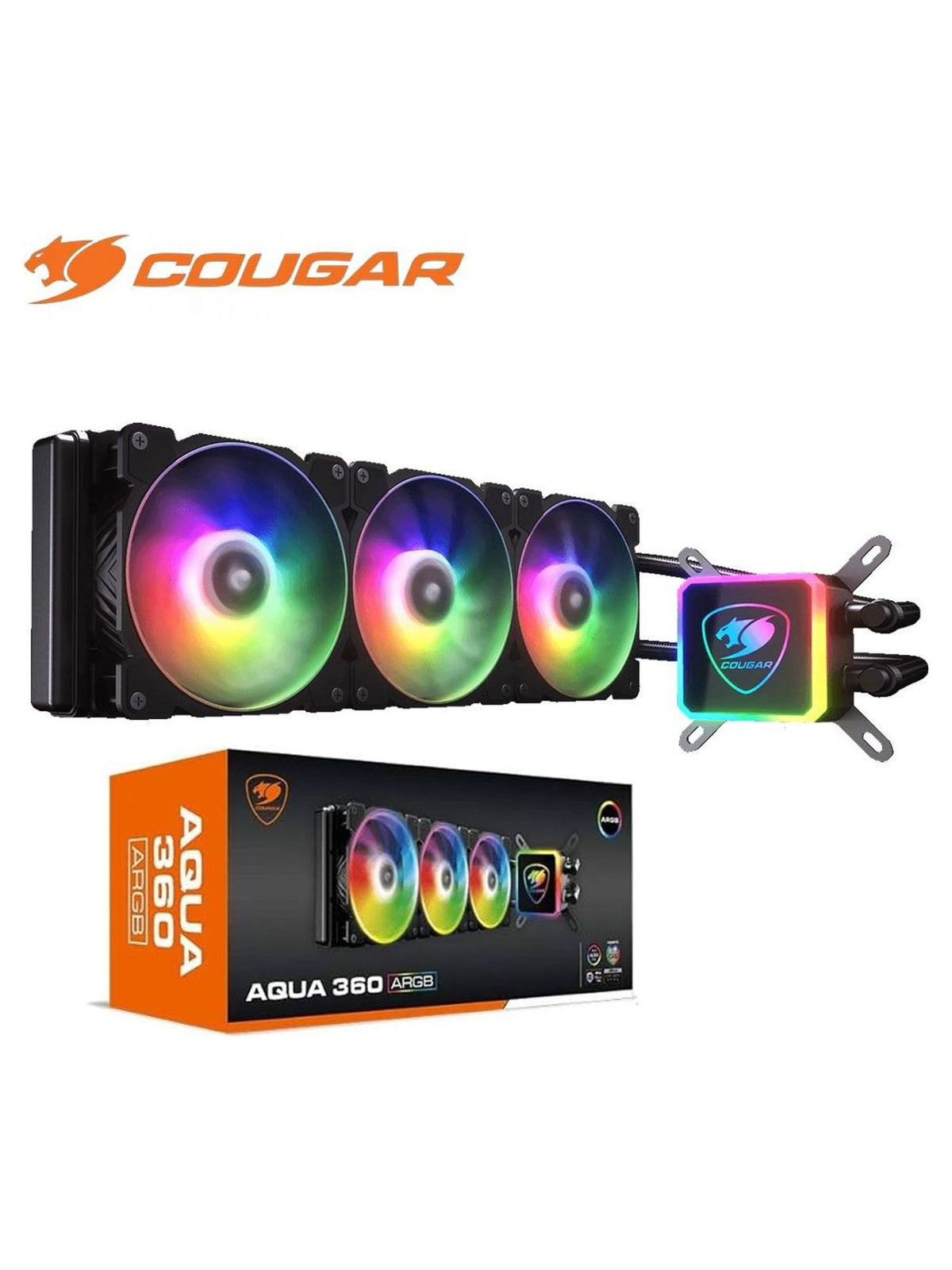 Cougar Aqua ARGB 360 Liquid CPU Cooler - view 2
