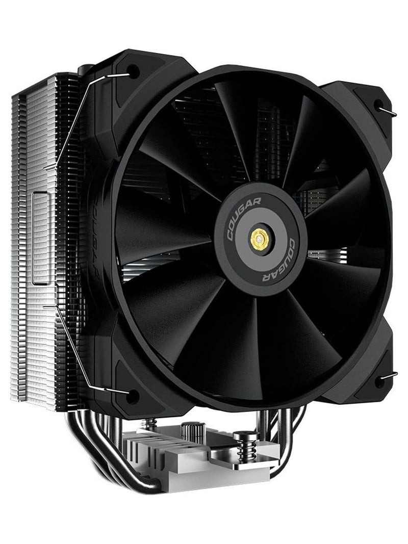 Cougar FORZA 50 Single-Tower CPU Air Cooler, 4 Heat Pipes, 120mm PWM Fan