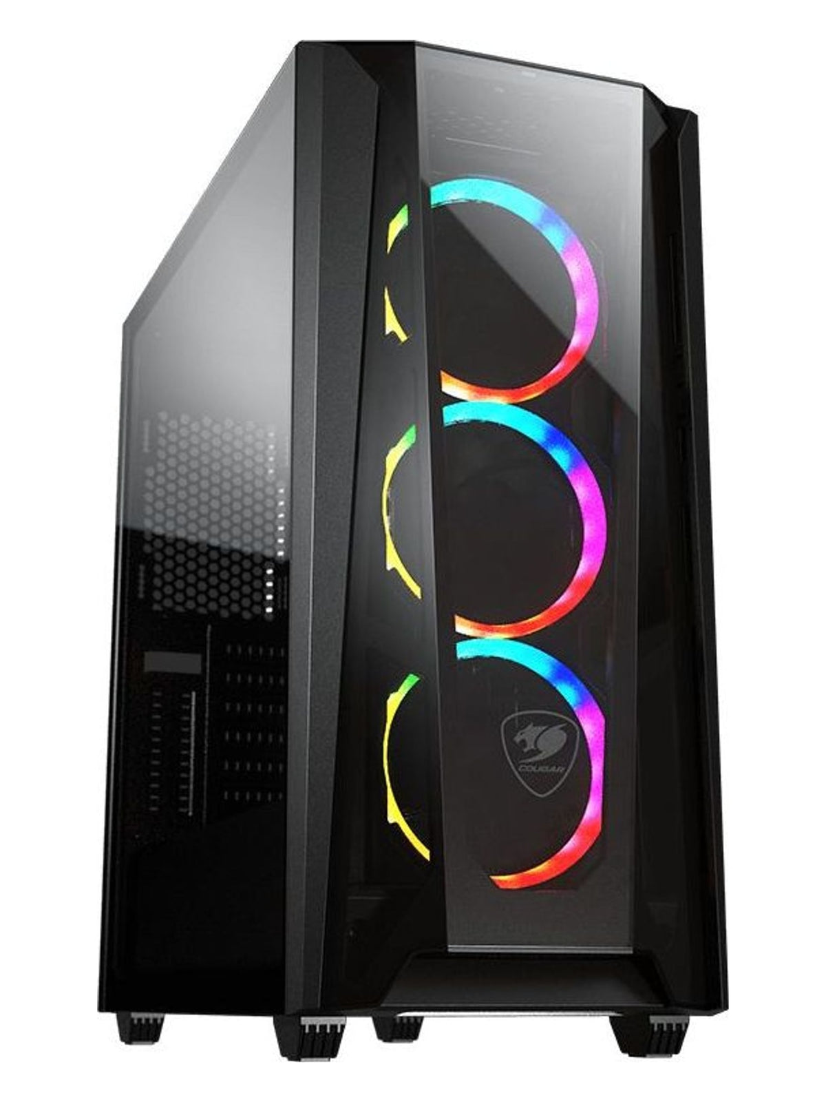 Cougar MX660-T RGB Mid-Tower PC Case, Tempered Glass, 3 x ARGB Fans, USB-C