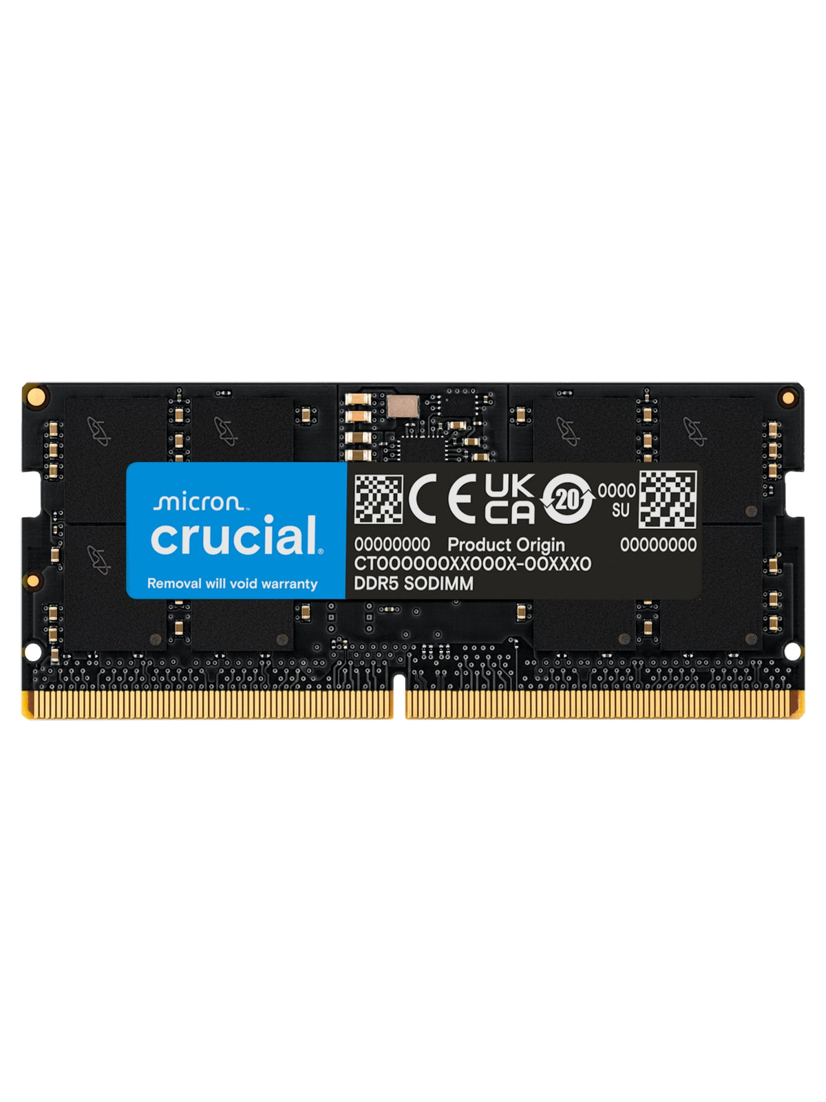 Crucial 16GB DDR5 4800MHz CL40 Laptop RAM (SODIMM)
