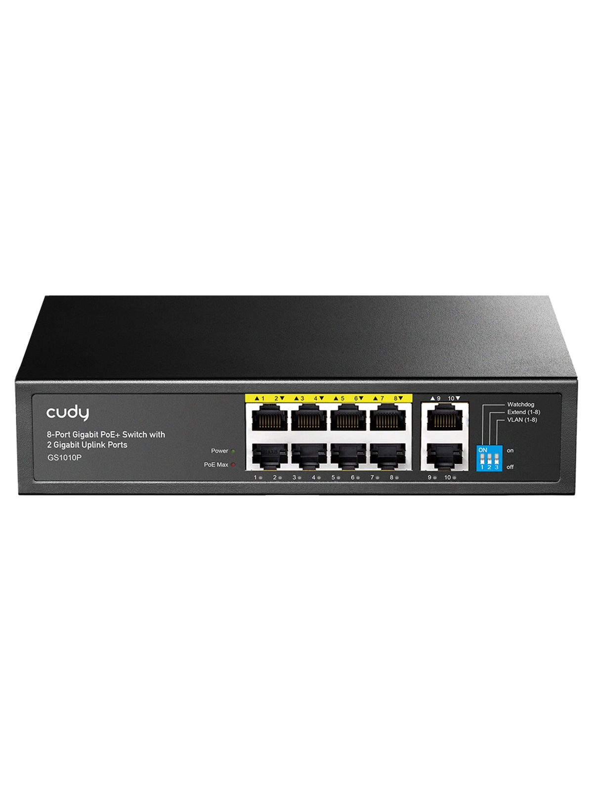 Cudy GS1010P 8-Port Gigabit PoE+ Switch with 2 Gigabit Uplink Ports