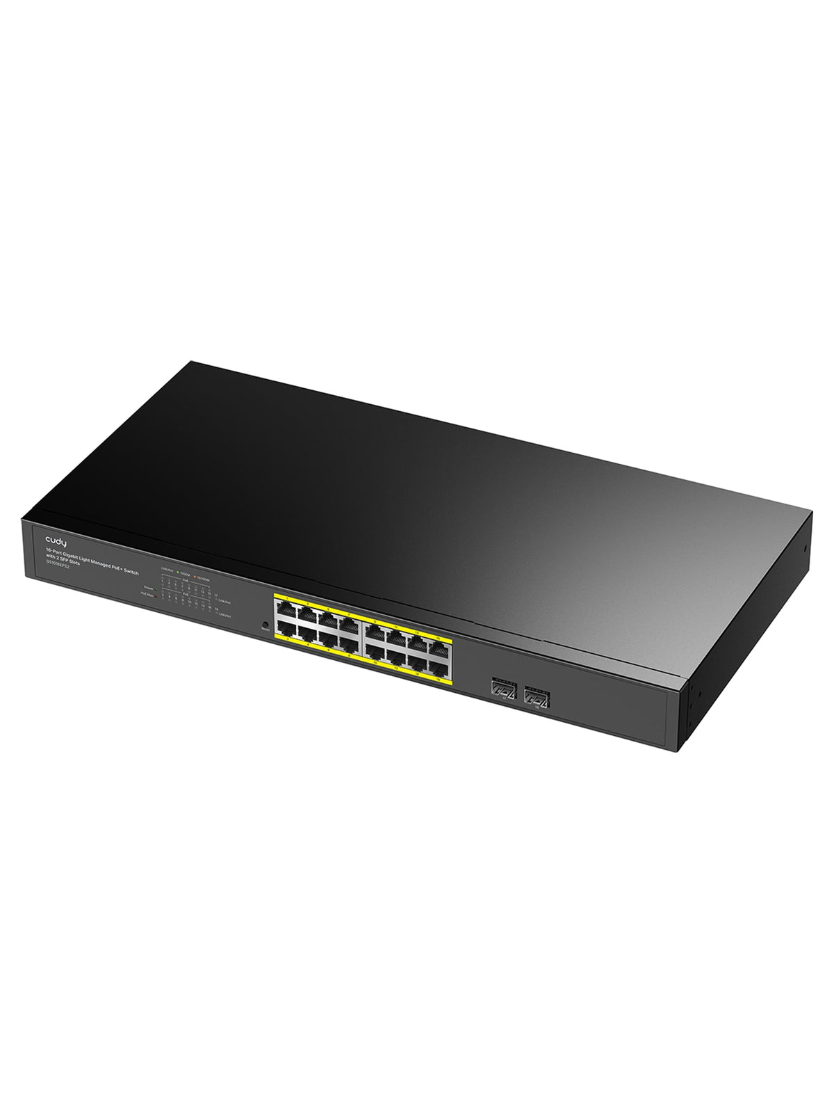 Cudy GS1016EPS2 16-Port Gigabit Cloud Easy-Managed PoE+ Switch with 2 SFP - view 2