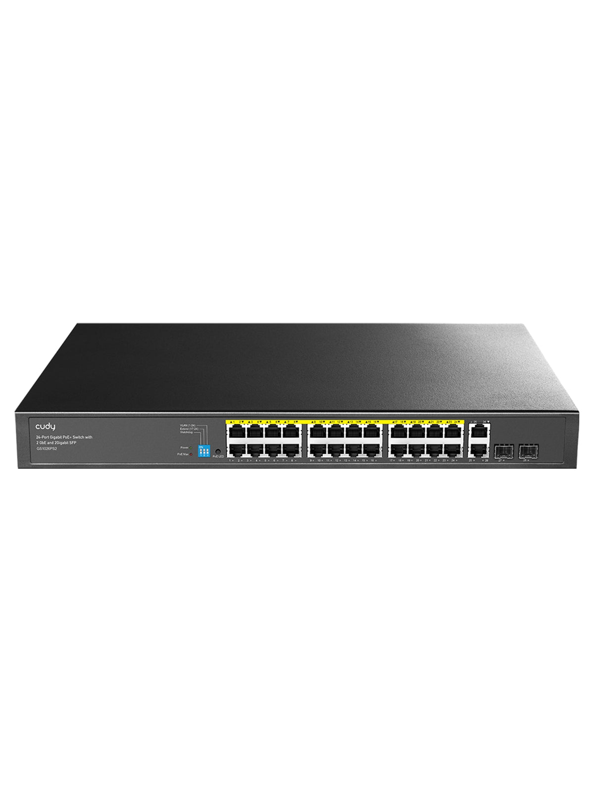 Cudy GS1026PS2 24-Port Gigabit PoE+ Switch with 2 GbE and 2 Gigabit SFP