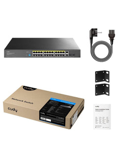 Cudy GS1026PS2 24-Port Gigabit PoE+ Switch with 2 GbE and 2 Gigabit SFP - view 2