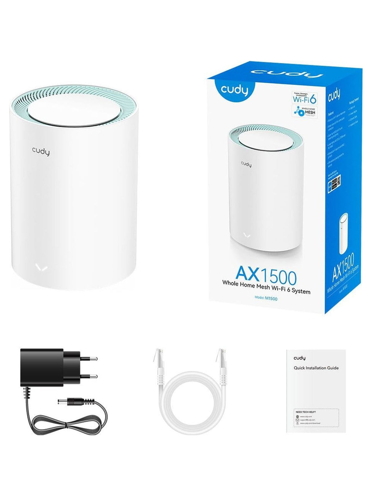 Cudy M1500 AX1500 Gigabit Mesh Wi-Fi 6 System - view 2