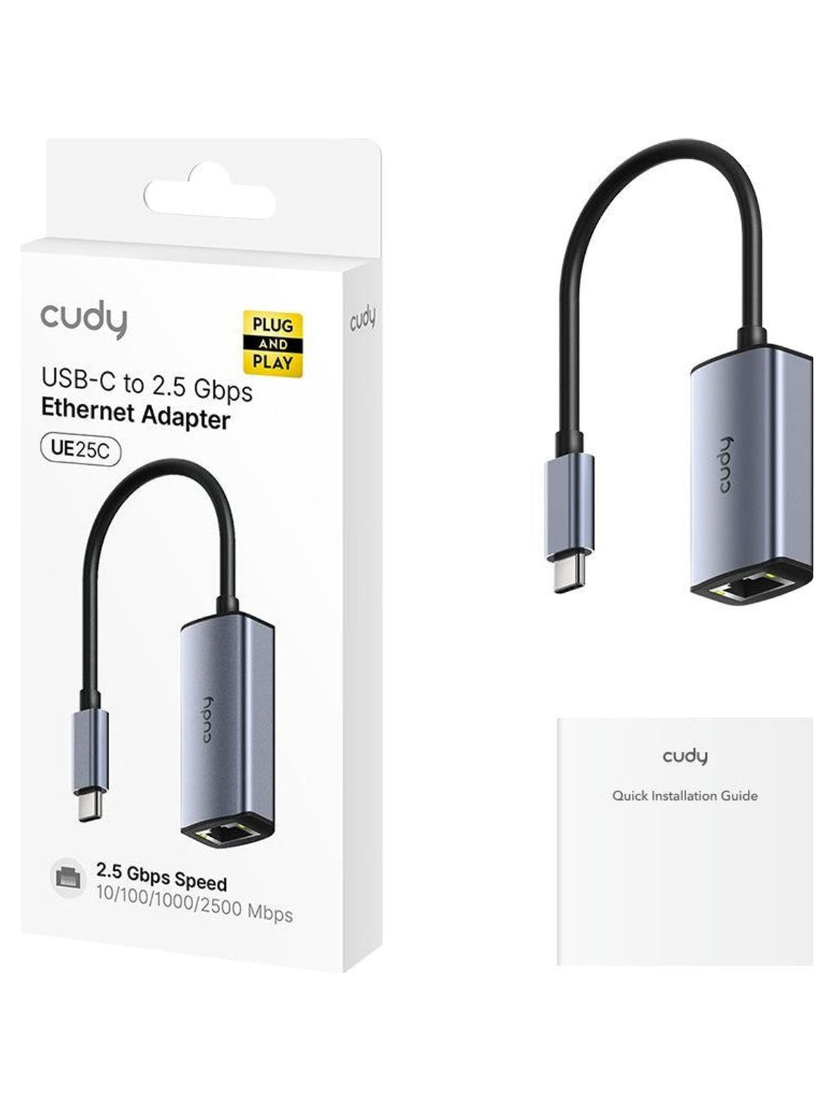 Cudy UE25C USB-C to 2.5 Gbps Ethernet Adapter - view 2