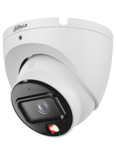 Dahua 8MP 4K Smart Dual Light Eyeball IP Camera, 2.8mm, 30m, Built-in Mic, PoE