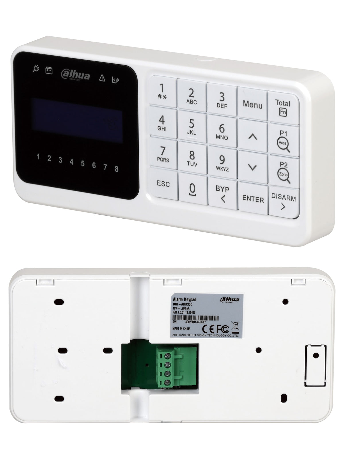 Dahua ARK30C Wired LCD Keypad for ARC3008C Alarm Panel