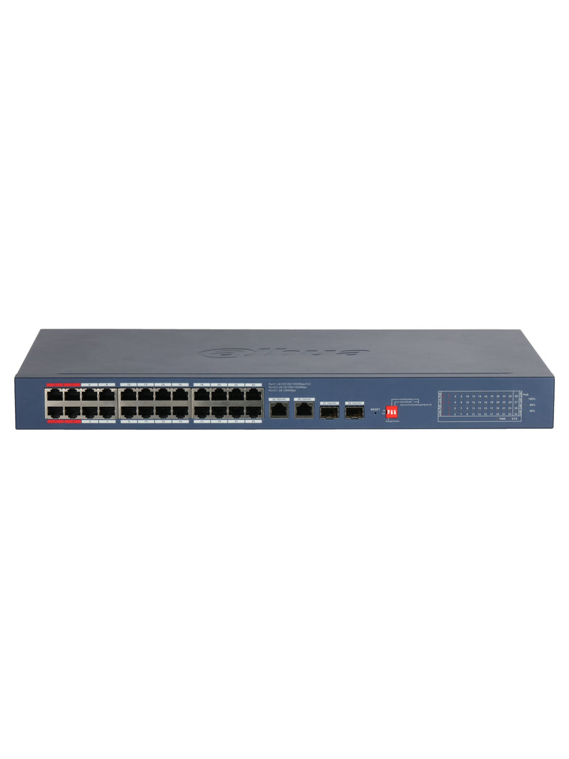 Dahua CS4228-24GT-375-V2 28-Port Cloud Managed Desktop Gigabit Switch with 24-Port PoE (375W) - view 3