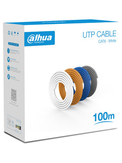 Dahua PFM920I Cat6 U/UTP Network Cable, Pure Copper 24AWG, CPR Eca - 100m White - view 3