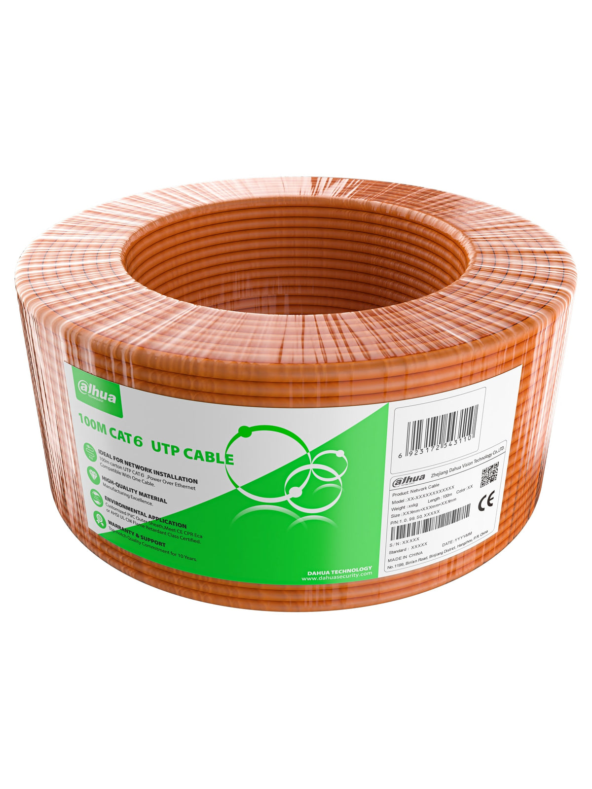 Dahua PFM922I Cat6 U/UTP Network Cable, CCA 23AWG, CPR Eca - view 4