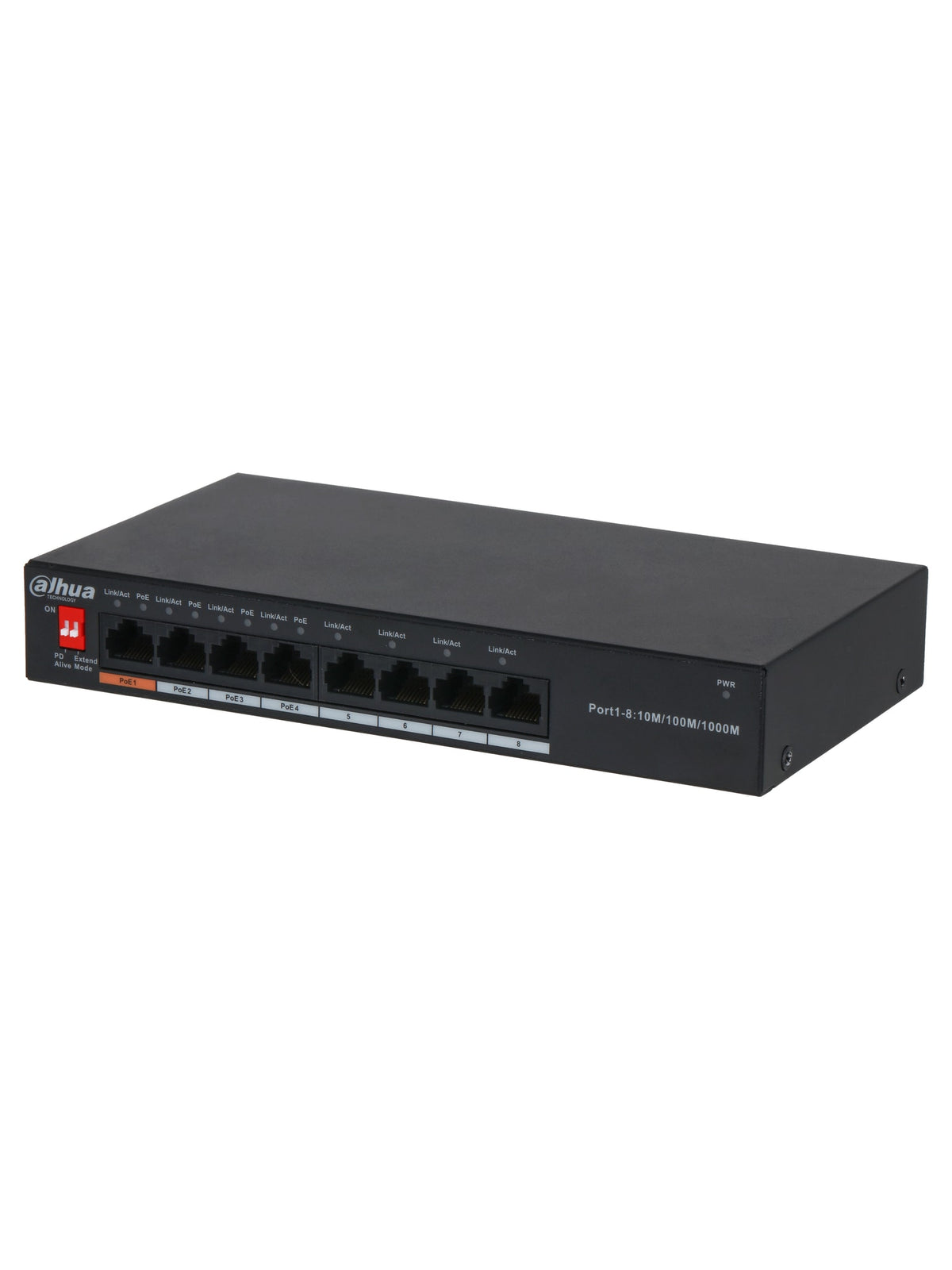 Dahua PFS3008-8GT-60-V2 8-Port Unmanaged Desktop Switch with 4-Port PoE (60W)