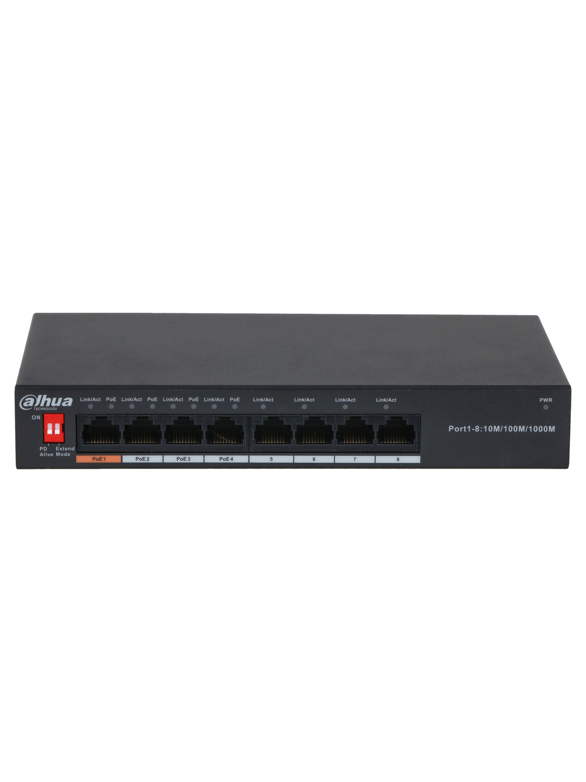 Dahua PFS3008-8GT-60-V2 8-Port Unmanaged Desktop Switch with 4-Port PoE (60W) - view 2