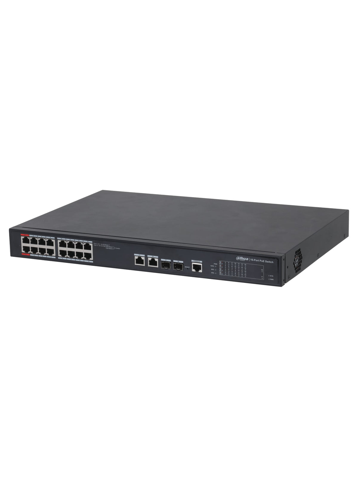 Dahua PFS4218-16ET-190-V3 18-Port Managed Switch with 16-Port PoE (190W) - view 2