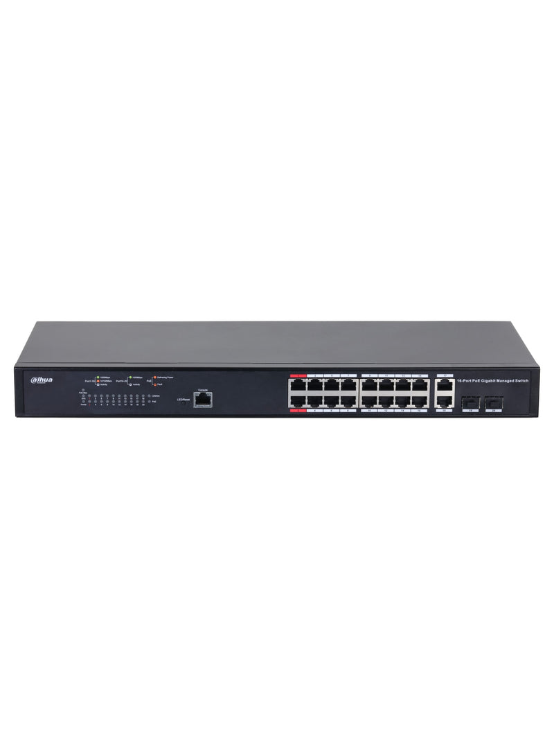 Dahua PFS4218-16GT-230 18-Port Managed Gigabit Switch with 16-Port PoE (230W) - view 3
