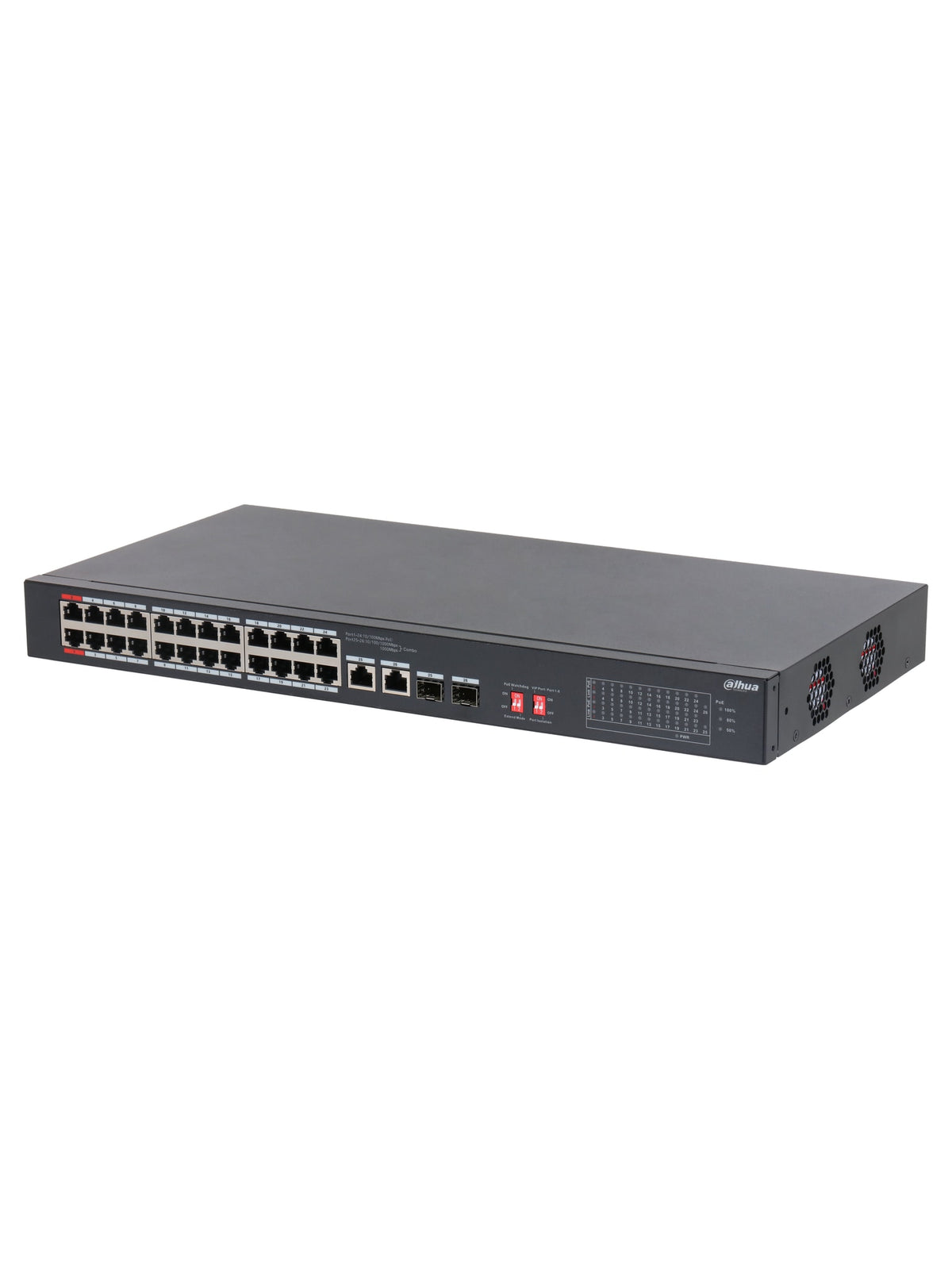 Dahua S3226-24ET-240 26-Port Unmanaged Switch with 24-Port PoE (240W)