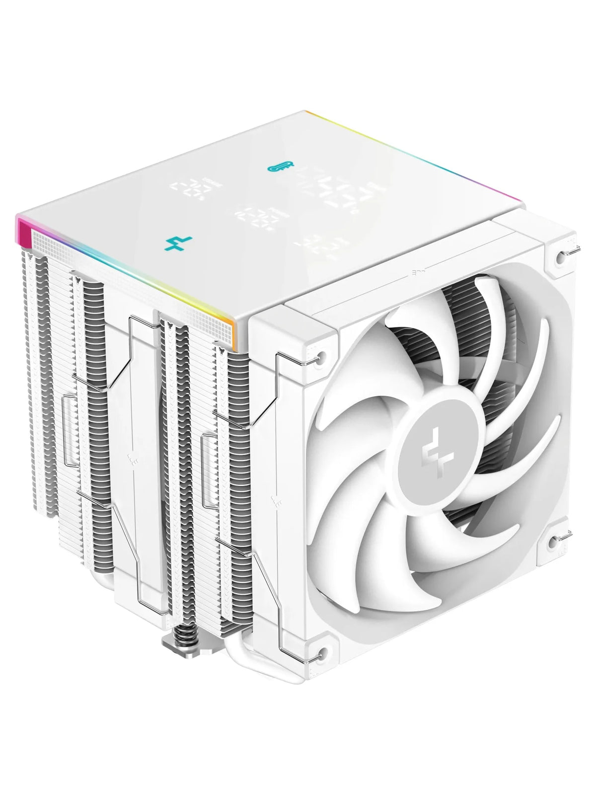 DeepCool AK620 DIGITAL PRO WH Dual-Tower CPU Air Cooler with Multi-Line Display