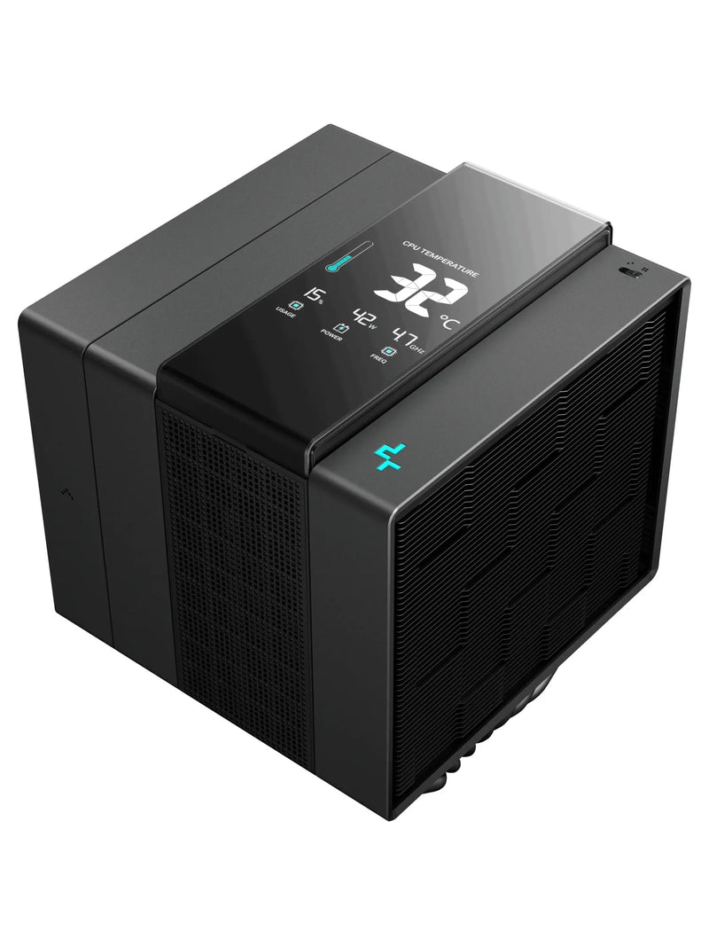 DeepCool ASSASSIN IV VC VISION Dual-Tower CPU Air Cooler with Digital Display