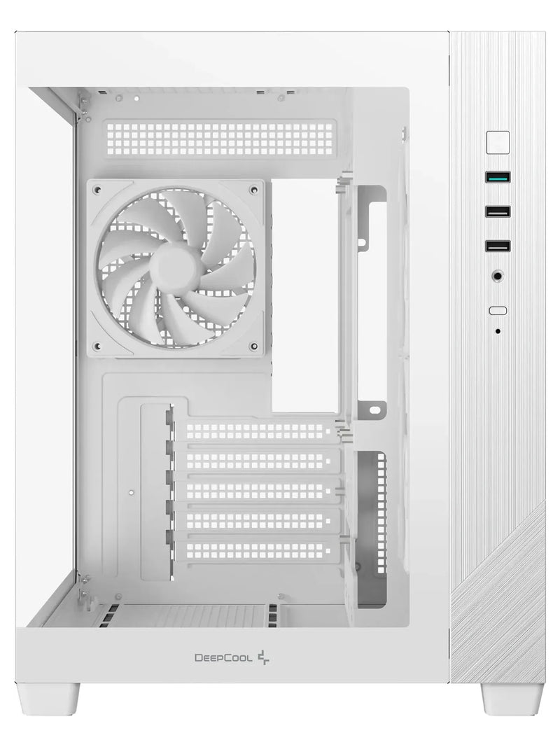 DeepCool CG330 3F Panoramic Dual-Chamber Micro-ATX Case with 3 ARGB Fans - view 3