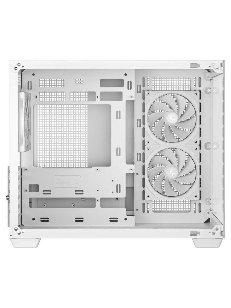 DeepCool CG330 3F Panoramic Dual-Chamber Micro-ATX Case with 3 ARGB Fans - view 4