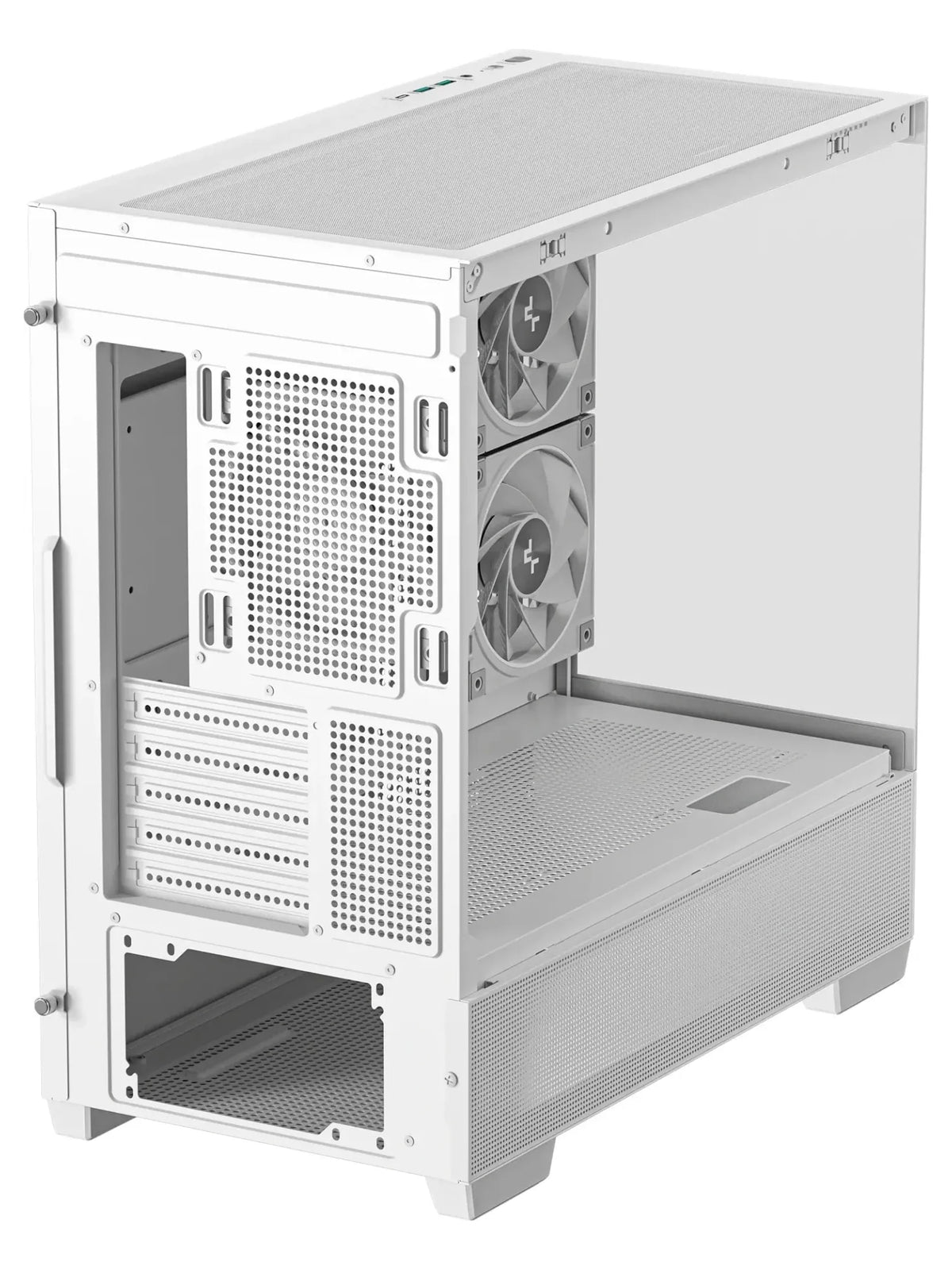 DeepCool CG380 3F Panoramic Micro-ATX Case with 3 ARGB Fans - White - view 10