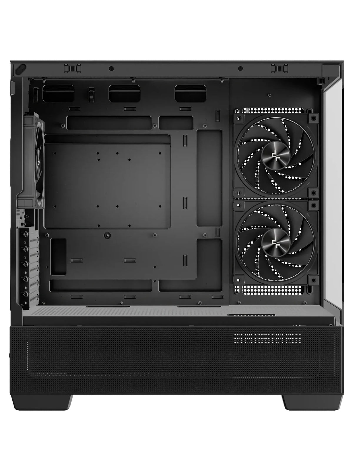 DeepCool CG380 3F Panoramic Micro-ATX Case with 3 ARGB Fans - Black - view 4