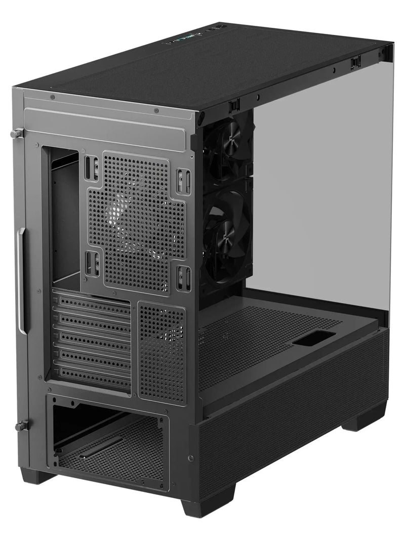 DeepCool CG380 3F Panoramic Micro-ATX Case with 3 ARGB Fans - Black - view 5