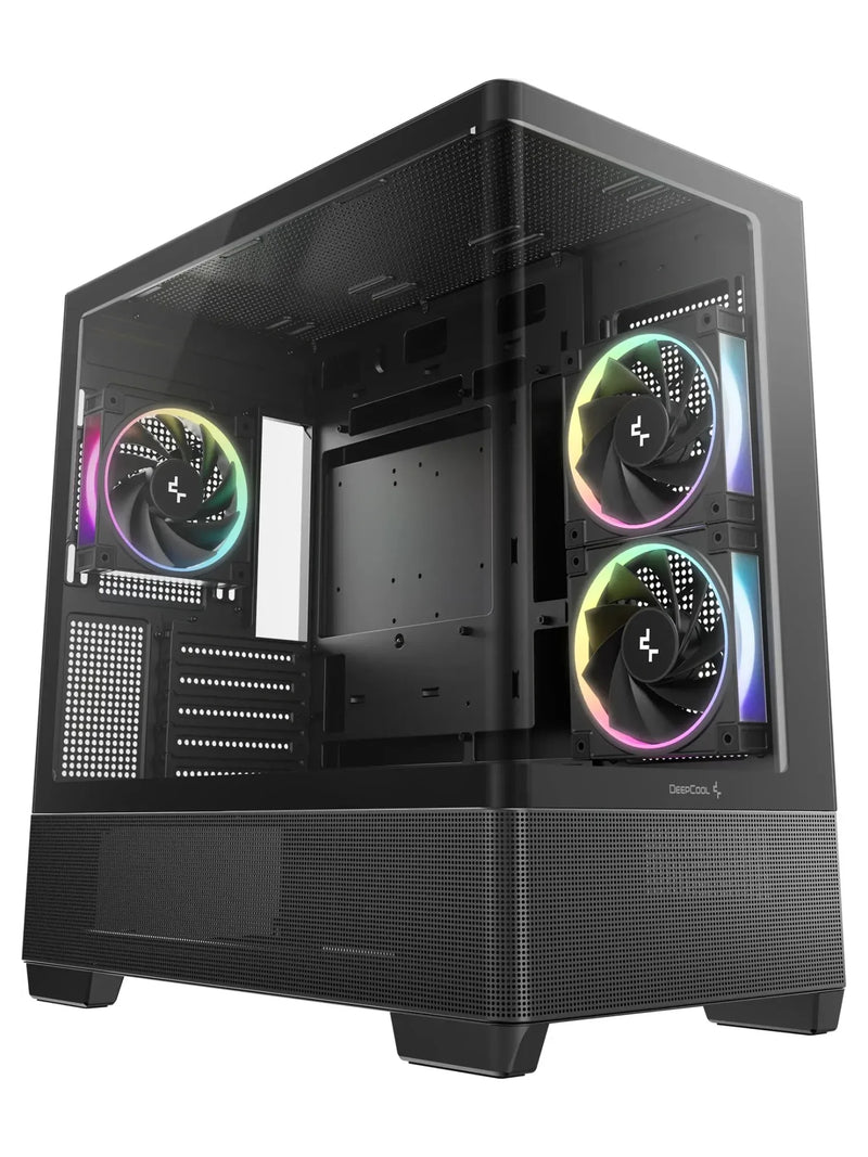 DeepCool CG380U 3F Curved Glass Micro-ATX Case with 3 ARGB Fans