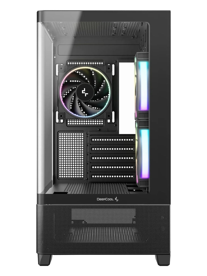 DeepCool CG380U 3F Curved Glass Micro-ATX Case with 3 ARGB Fans - view 2