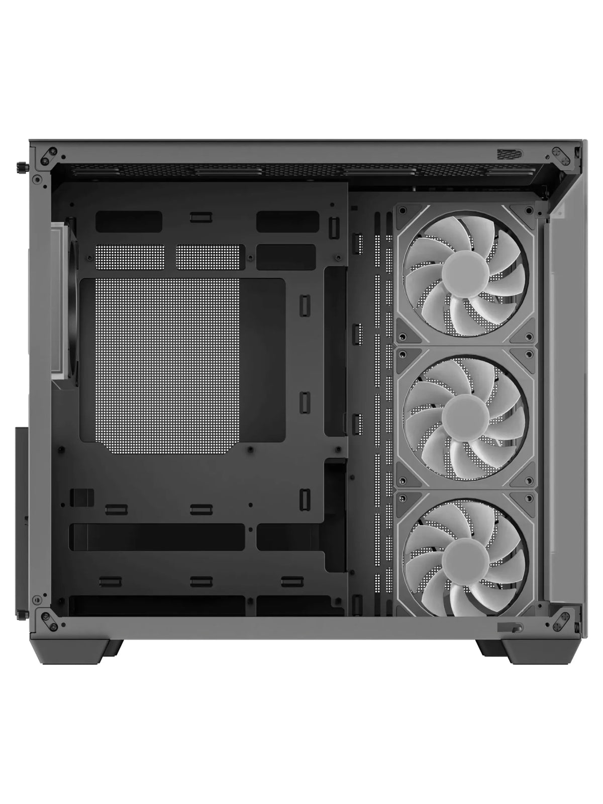 DeepCool CG530 4F Panoramic Dual-Chamber ATX Case with 4 ARGB PWM Fans - Black - view 4