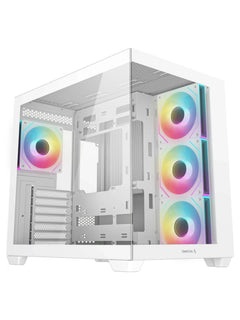 DeepCool CG530 4F Panoramic Dual-Chamber ATX Case with 4 ARGB PWM Fans - White - view 6
