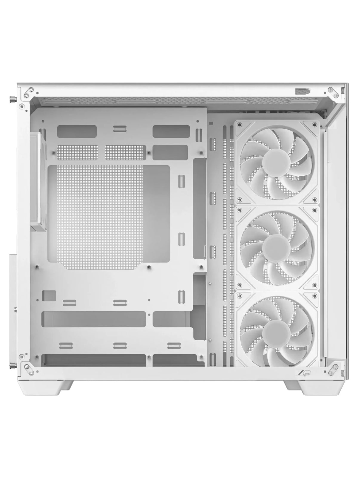 DeepCool CG530 4F Panoramic Dual-Chamber ATX Case with 4 ARGB PWM Fans - White - view 9