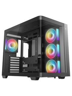 DeepCool CG530U 4F Curved Glass Dual-Chamber ATX Case with 4 ARGB PWM Fans