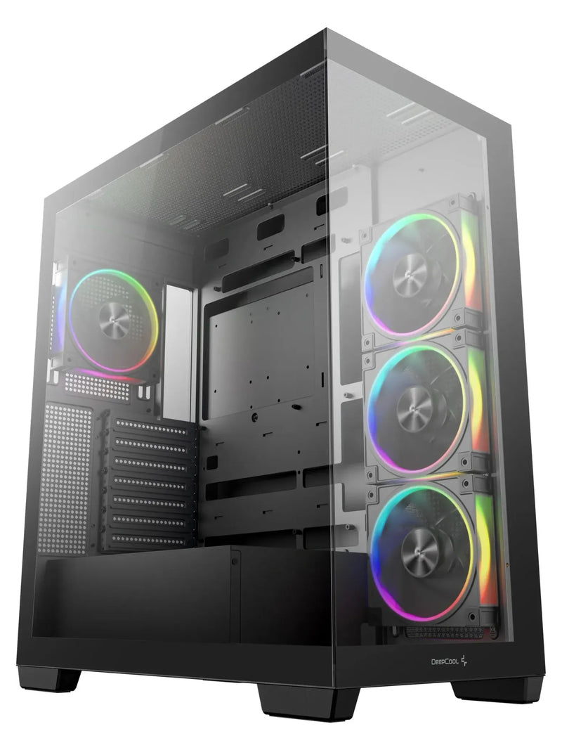DeepCool CG580 4F V2 Panoramic ATX Case with 4 ARGB PWM Fans - Black