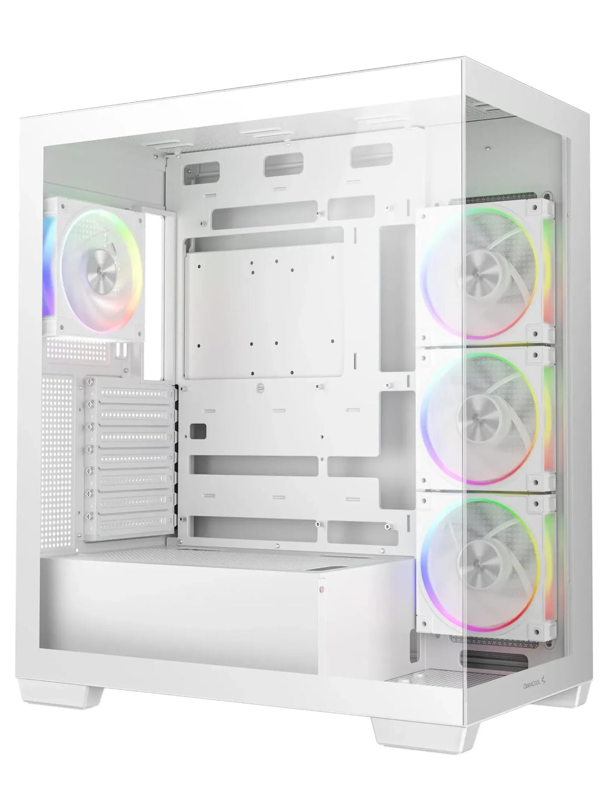 DeepCool CG580 4F V2 Panoramic ATX Case with 4 ARGB PWM Fans - White - view 7