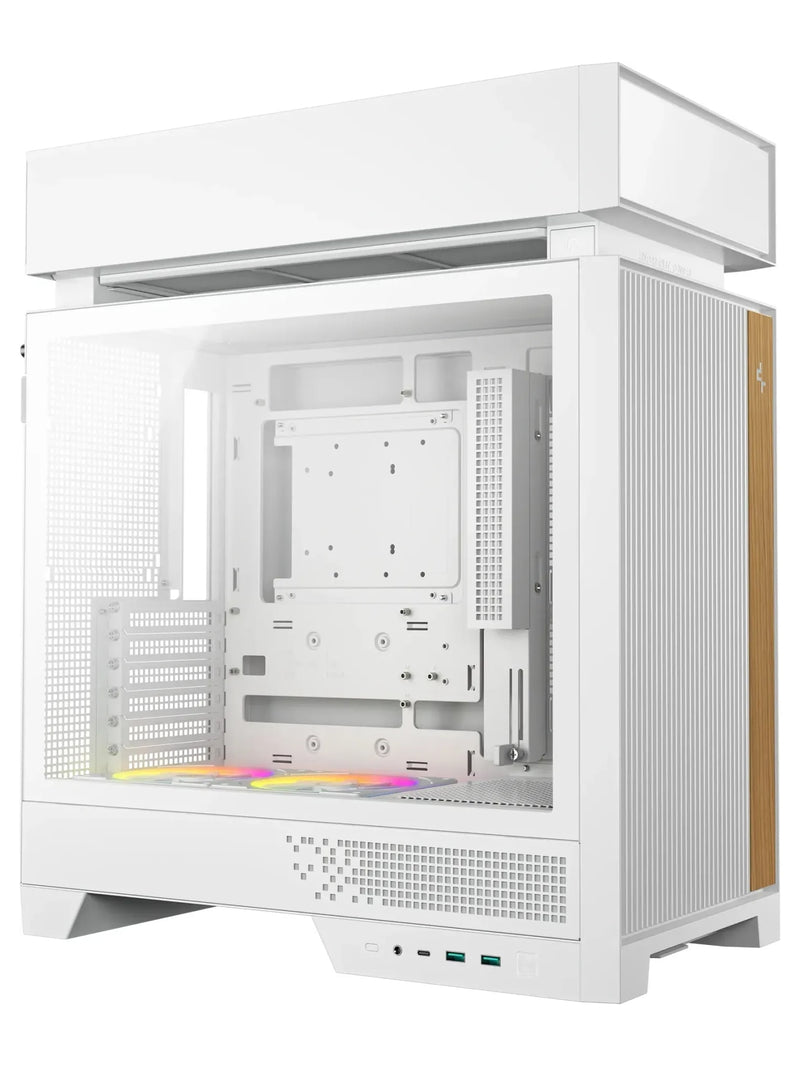 DeepCool CL660 Split-Chamber ATX Panoramic Case with 2 ARGB Fans - view 2