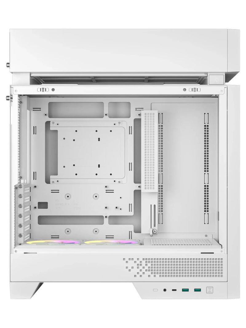 DeepCool CL660 Split-Chamber ATX Panoramic Case with 2 ARGB Fans - view 4