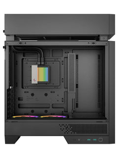 DeepCool CL6600 ATX Case with Real Wood Accents and Pre-Installed 360mm Liquid Cooler - Wood / Black - view 3