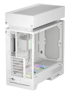 DeepCool CL6600 ATX Case with Real Wood Accents and Pre-Installed 360mm Liquid Cooler - Wood / White - view 9