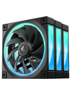 DeepCool FL12 120mm ARGB PWM Case Fan 3-Pack - Black
