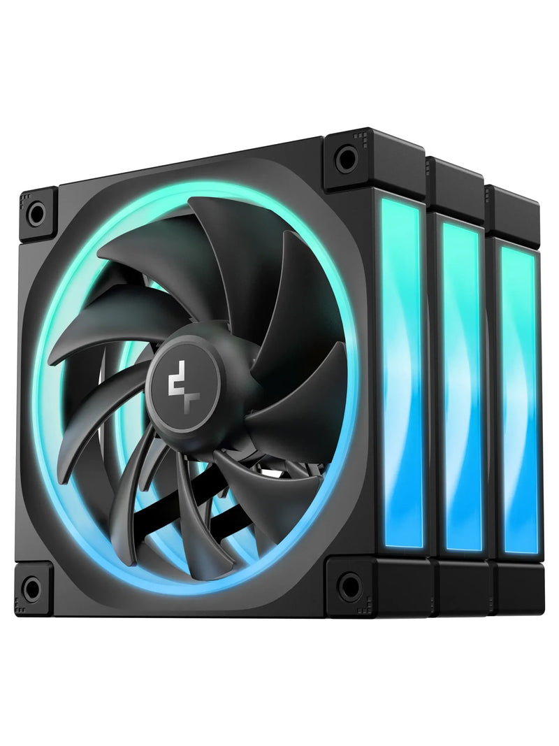 DeepCool FL12 120mm ARGB PWM Case Fan 3-Pack - Black