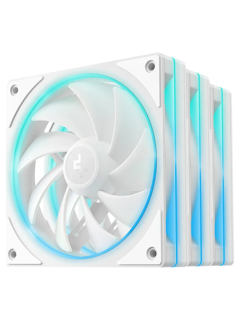 DeepCool FL12 SE 120mm ARGB PWM Case Fan 3-Pack - White - view 6
