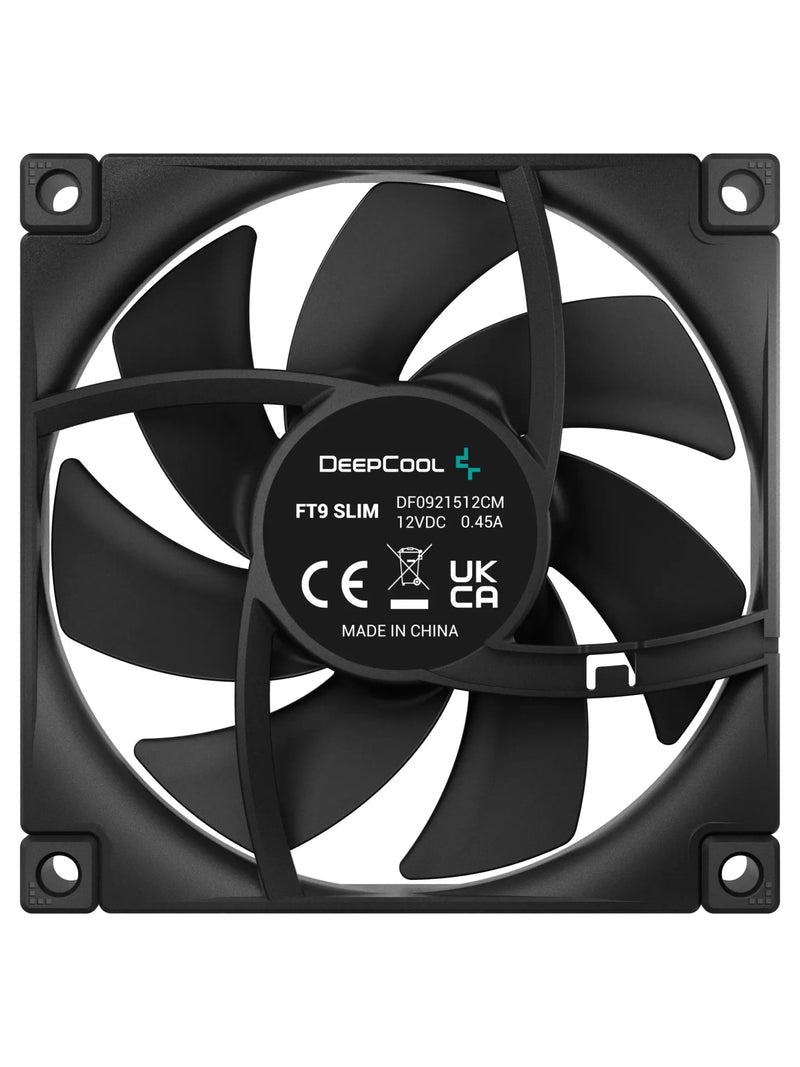 DeepCool FT9 SLIM 92mm Slim PWM Fan with White LED - view 3