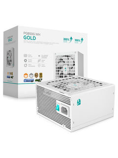 DeepCool GamerStorm PQ850G 850W 80 Plus Gold ATX 3.1 Fully Modular Power Supply - White - view 2