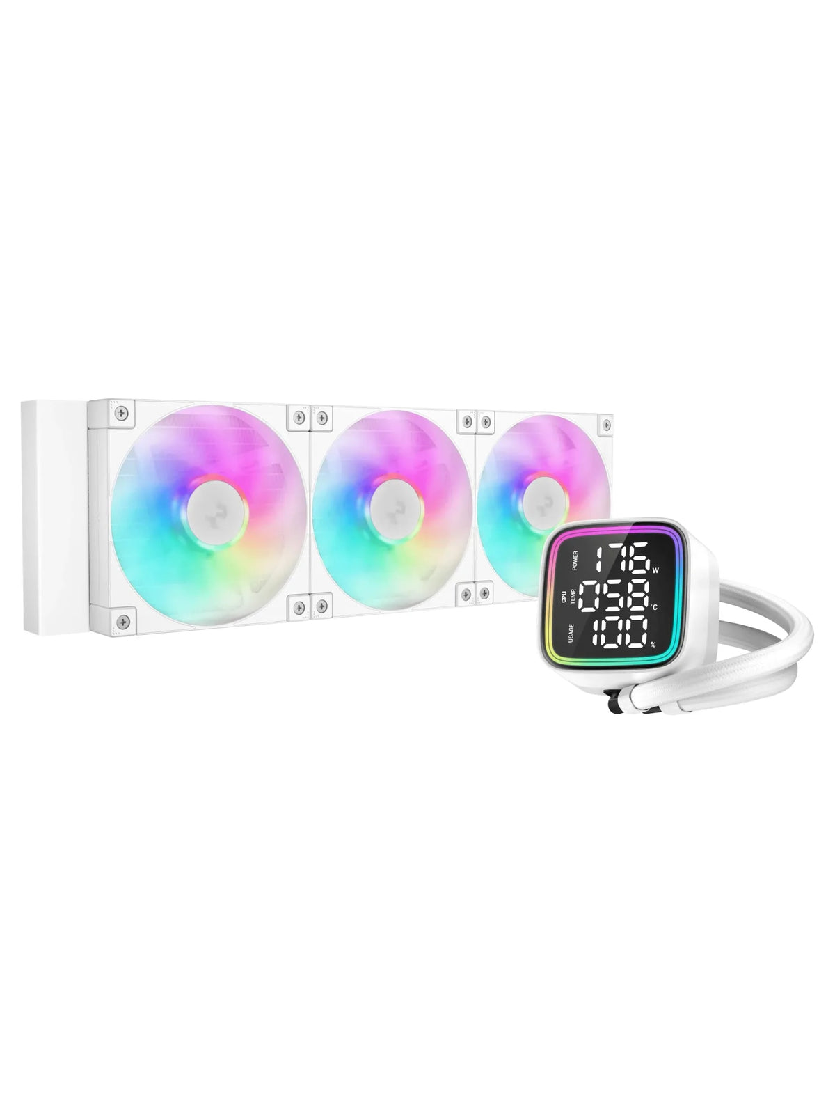 DeepCool LD360 WH 360mm Liquid CPU Cooler with Multi-Line Display