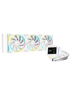 DeepCool LM360 360mm ARGB Liquid CPU Cooler with 2.4" LCD - White - view 5